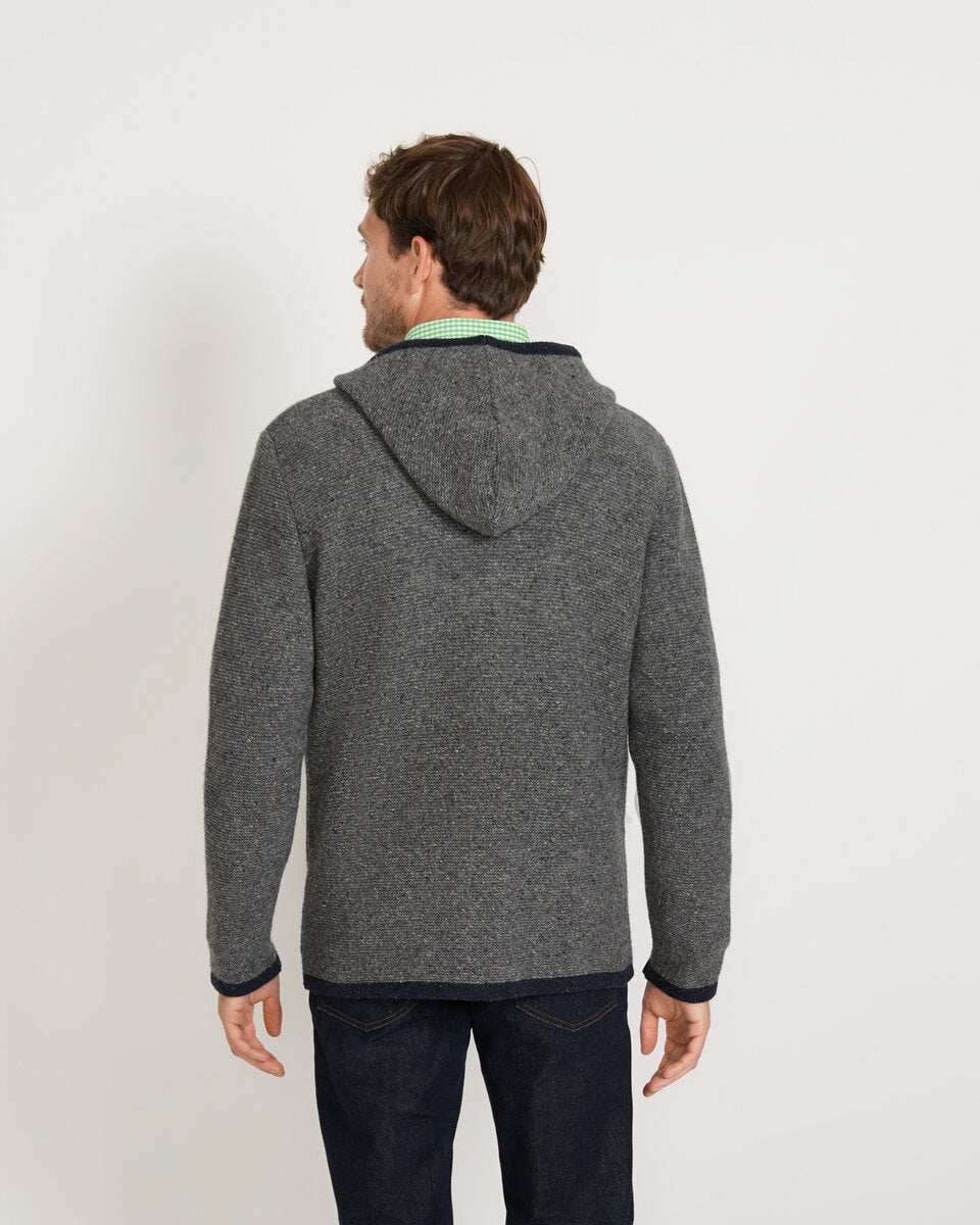 Reitmayer Cardigan with hood (Grey melange)