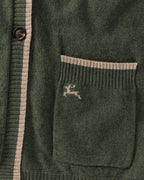 Reitmayer Poncho with hood (Green/beige)