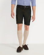 Reitmayer Short cargo leather pants (Dark brown)