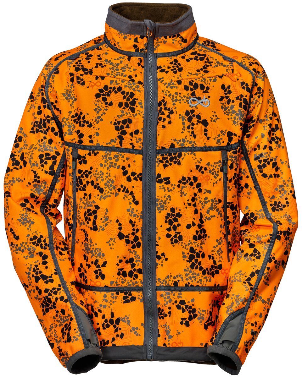 Merkel Gear HELIX Infinity Fire reversible jacket (Solid Olive/Infinity Fire Camo)