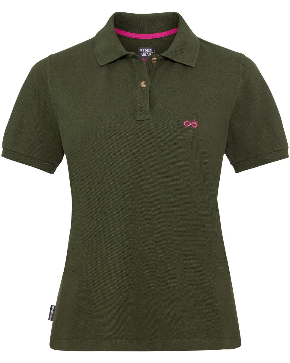 Merkel Gear Women's organic polo shirt (Olive)