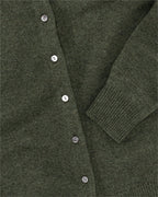 Highmoor Lambswool cardigan (Moss)