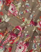 Highmoor Linen dress (Taupe/pink)