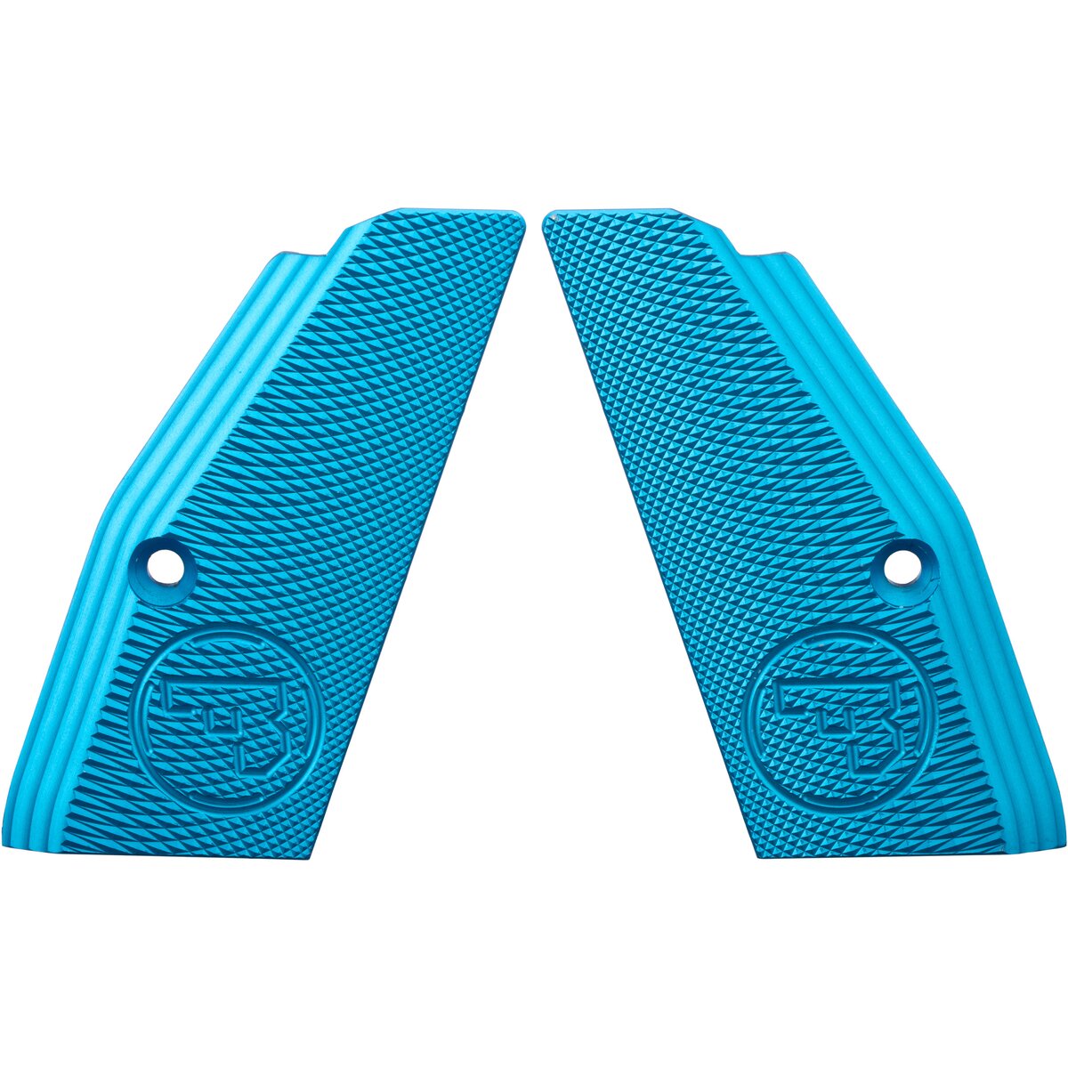 Pro Tuning Handle scales for Shadow I and Taipan, short (Aluminum blue)