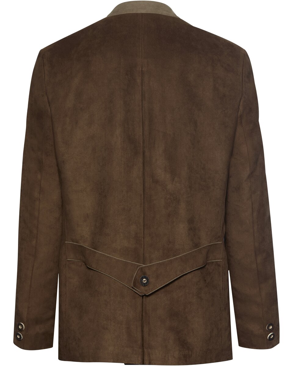 Luis Steindl Jacket with suede look (Brown)