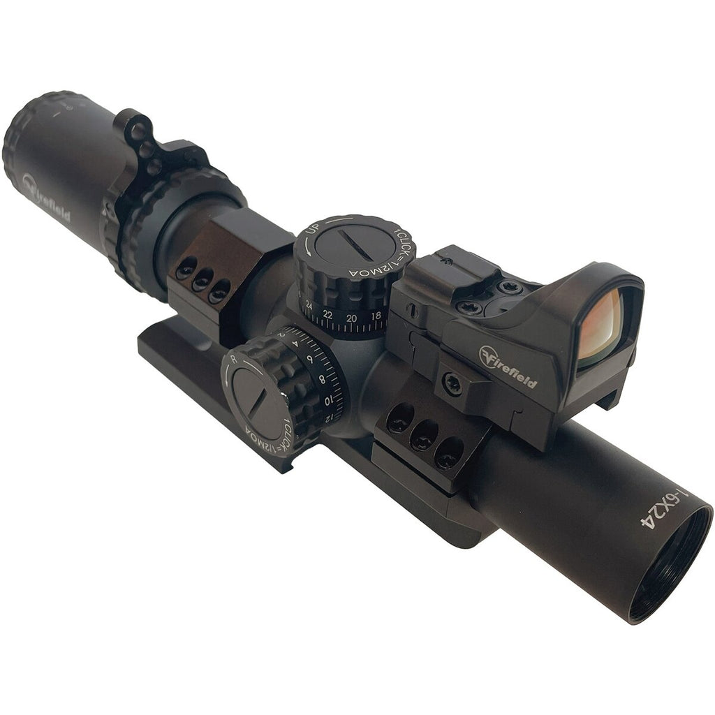Firefield Kommando Kit RapidStrike 1-6x24 & Impact Mini Red Dot Sight (Absehen Circle Dot)