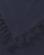 Luise Steiner Poncho with pom-poms (Marine)