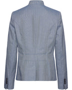 Reitmayer Herringbone stand-up collar jacket (Blue)