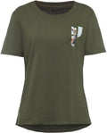 Parforce Women's T-shirt with doe design (Olive)