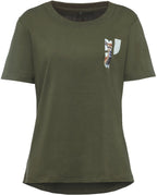 Parforce Women's T-shirt with doe design (Olive)