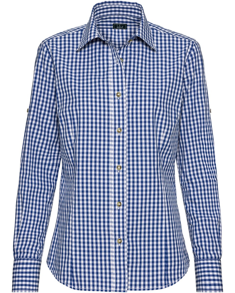 Luis Steindl Vichy check blouse (Light Blue)