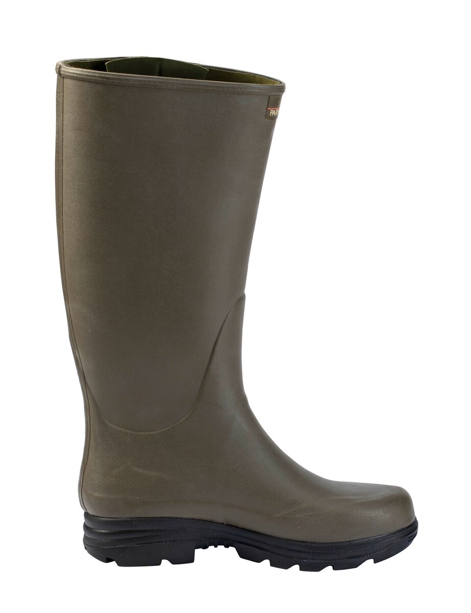 Parforce Rubber boots with zip and neoprene lining (Green)