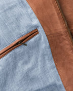 Brigitte von Schönfels Nappa leather jacket (Cognac)