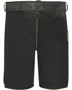 Luis Steindl Short leather pants with embroidery (Antique Black)