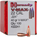 Hornady Bullets .224 2.6g/40grs. V-MAX (Caliber .224 (5.6 mm)) — Pack of 100 pcs
