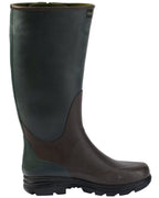 Parforce Neo-2 rubber boots with zipper and neoprene lining (Olive/brown)