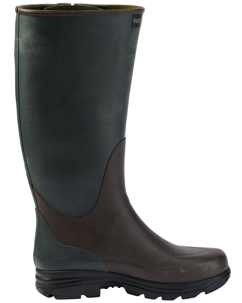 Parforce Neo-2 rubber boots with zipper and neoprene lining (Olive/brown)