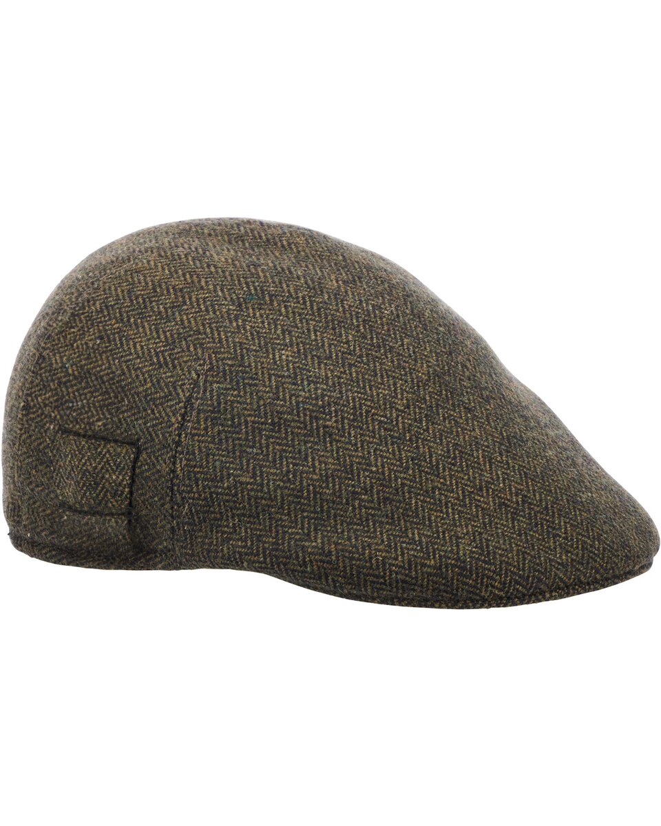Parforce Herringbone flat cap (Olive)