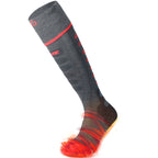 Lenz Pair of heated socks 5.1 Toe Cap® (Anthracite/red, size 35-38)