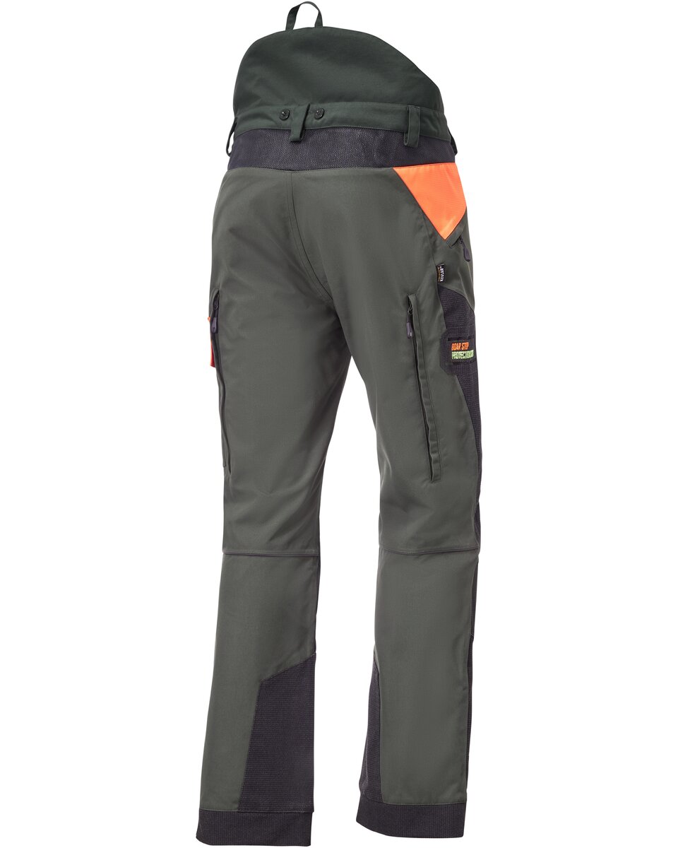 Parforce Hatz-Watz Waterproof boar protection trousers (Olive/signal orange)
