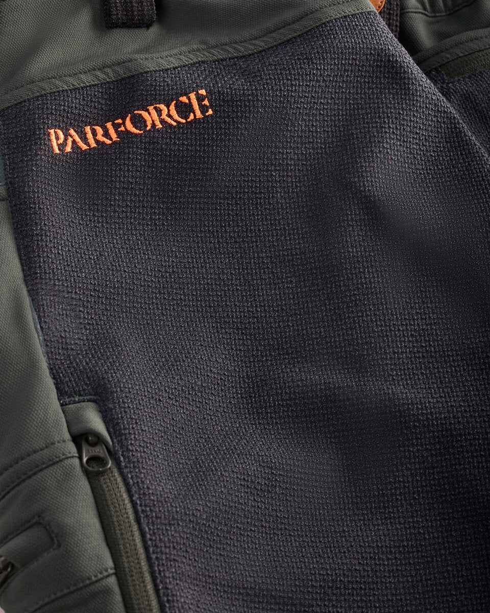 Parforce Women's sow protection trousers Hatz-Watz Waterproof (Olive/signal orange)