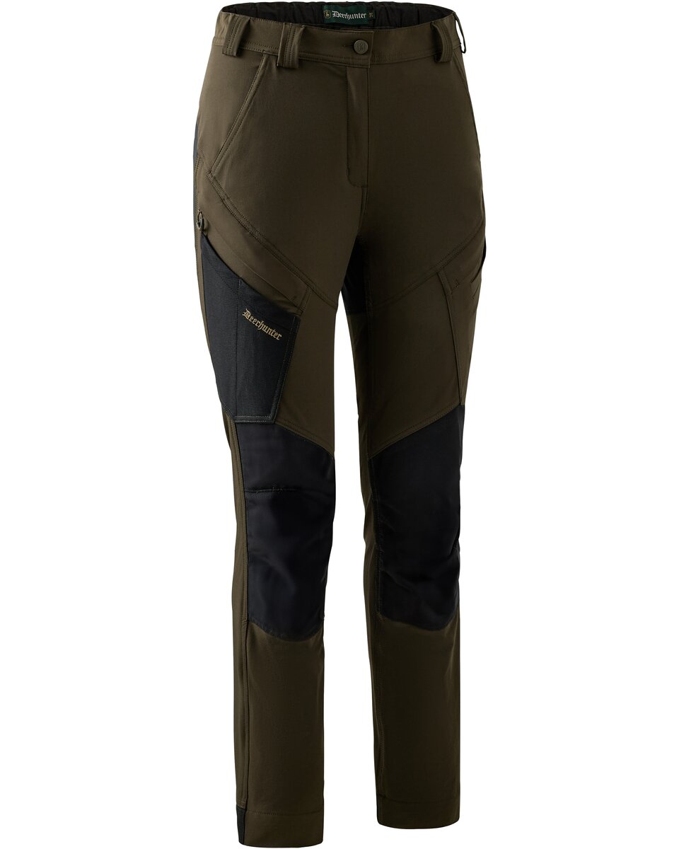 Deerhunter Women's trousers Northward (Bark Green/Black)
