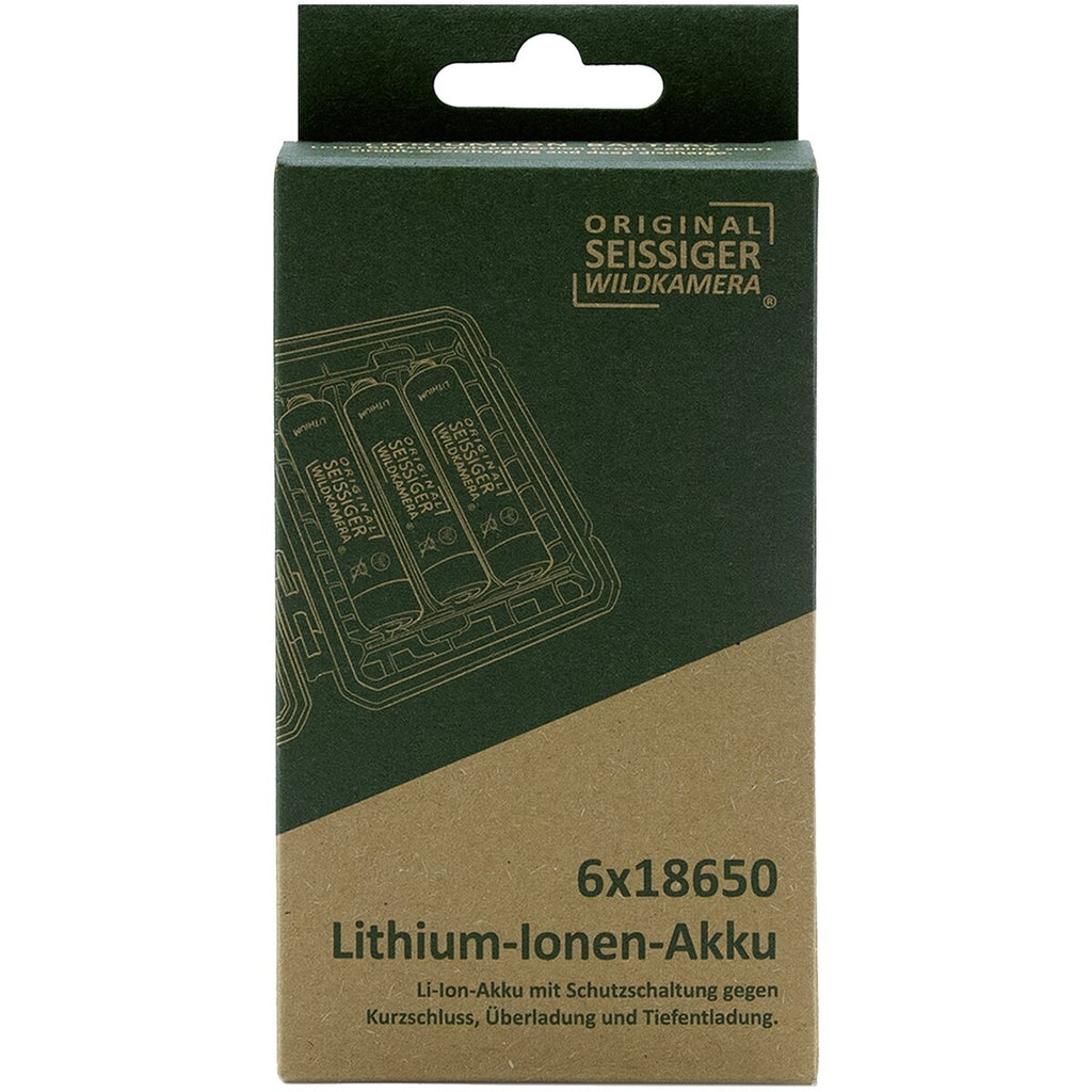 Seissiger Lithium-ion battery 18650 – 6 pieces