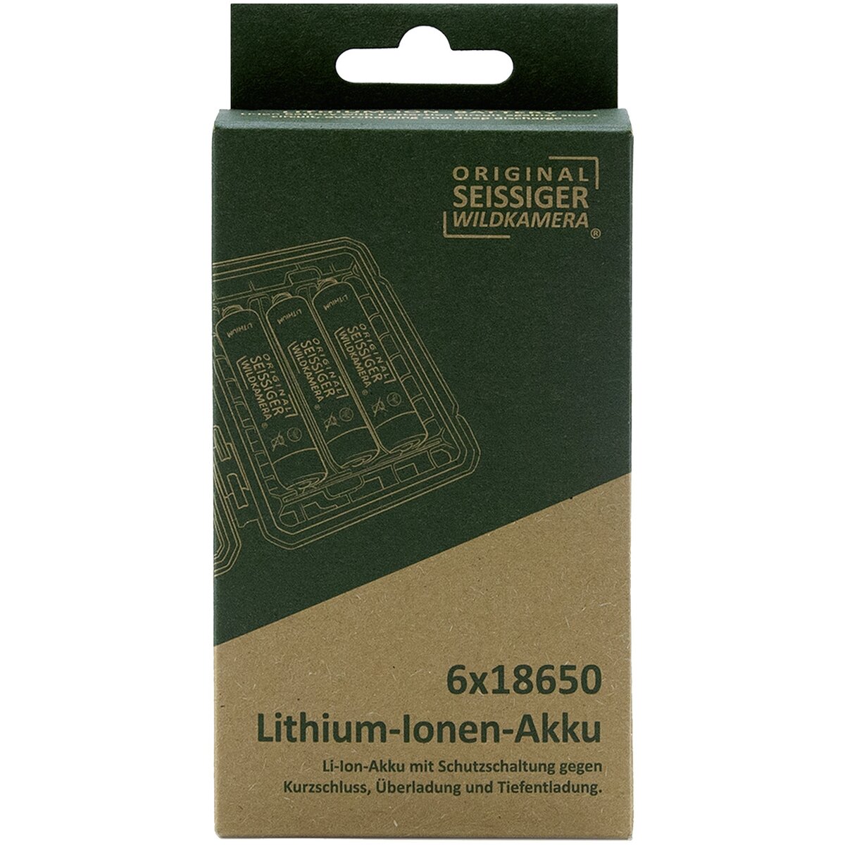 Seissiger Lithium-ion battery 18650 – 6 pieces