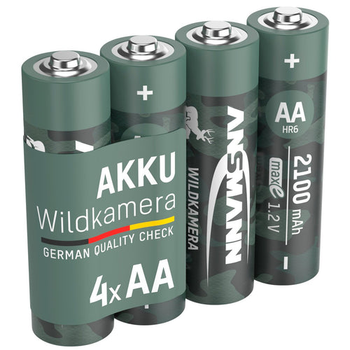 Ansmann Battery NiMH 2100 - 4 pieces ideal for wildlife cameras