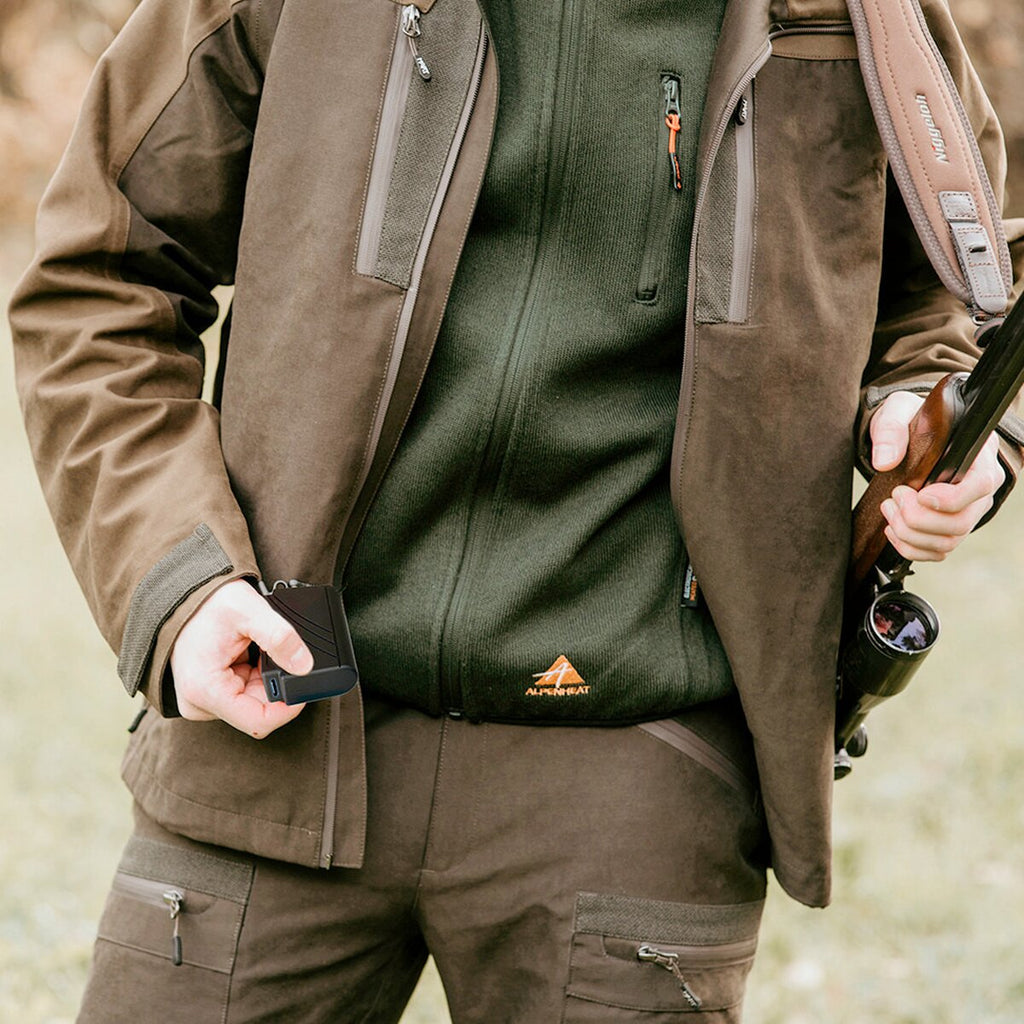 Alpenheat Fire-Performance AJ34G-APP heated vest (Olive)