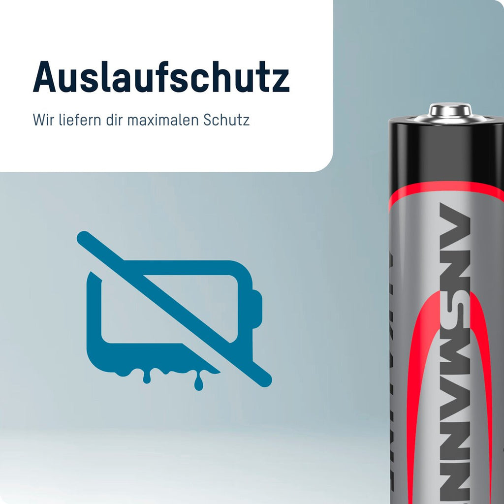 Ansmann Alkaline Mignon AA batteries – 100 pieces