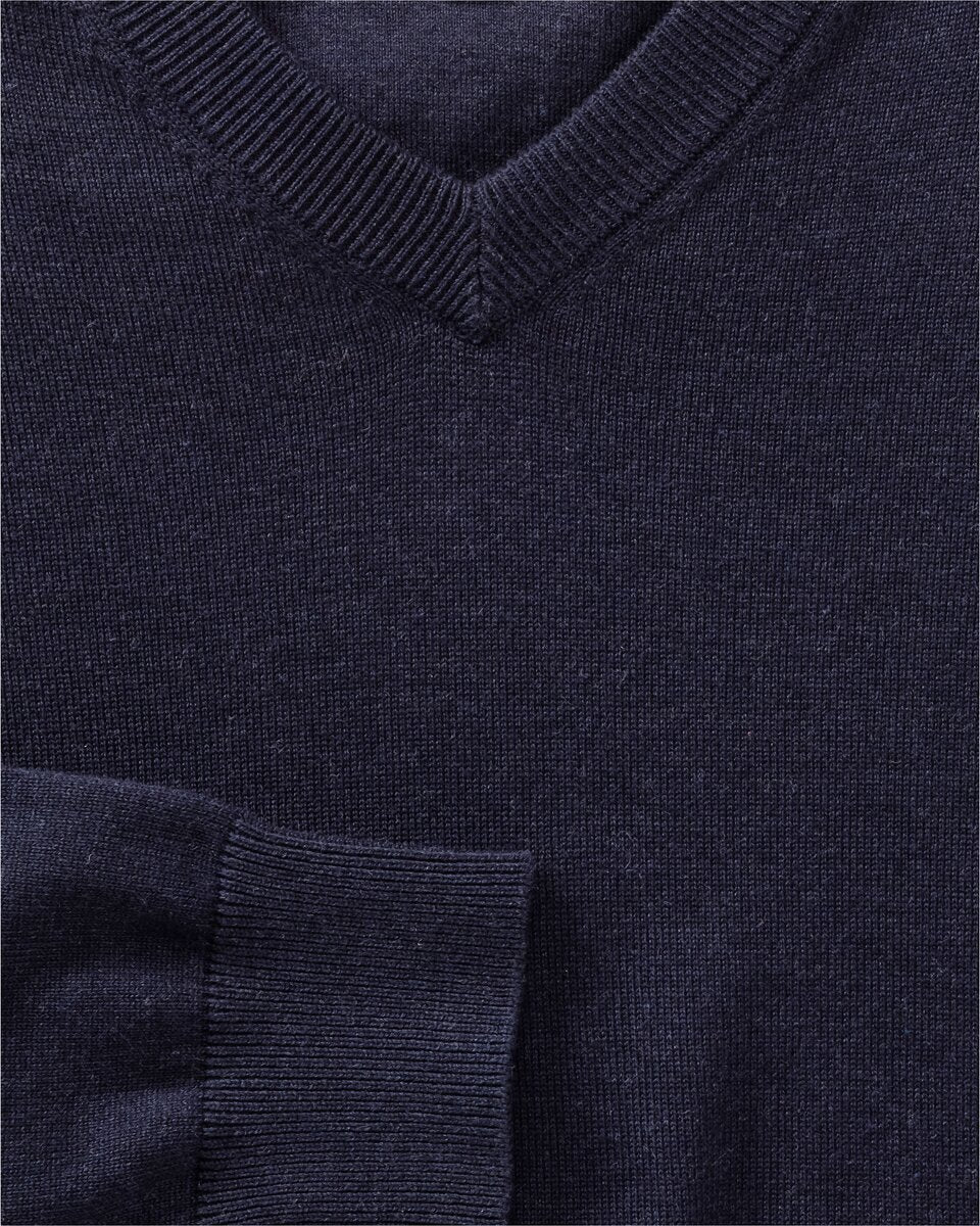 Highmoor Double pack of V-neck sweaters (Green/Navy)