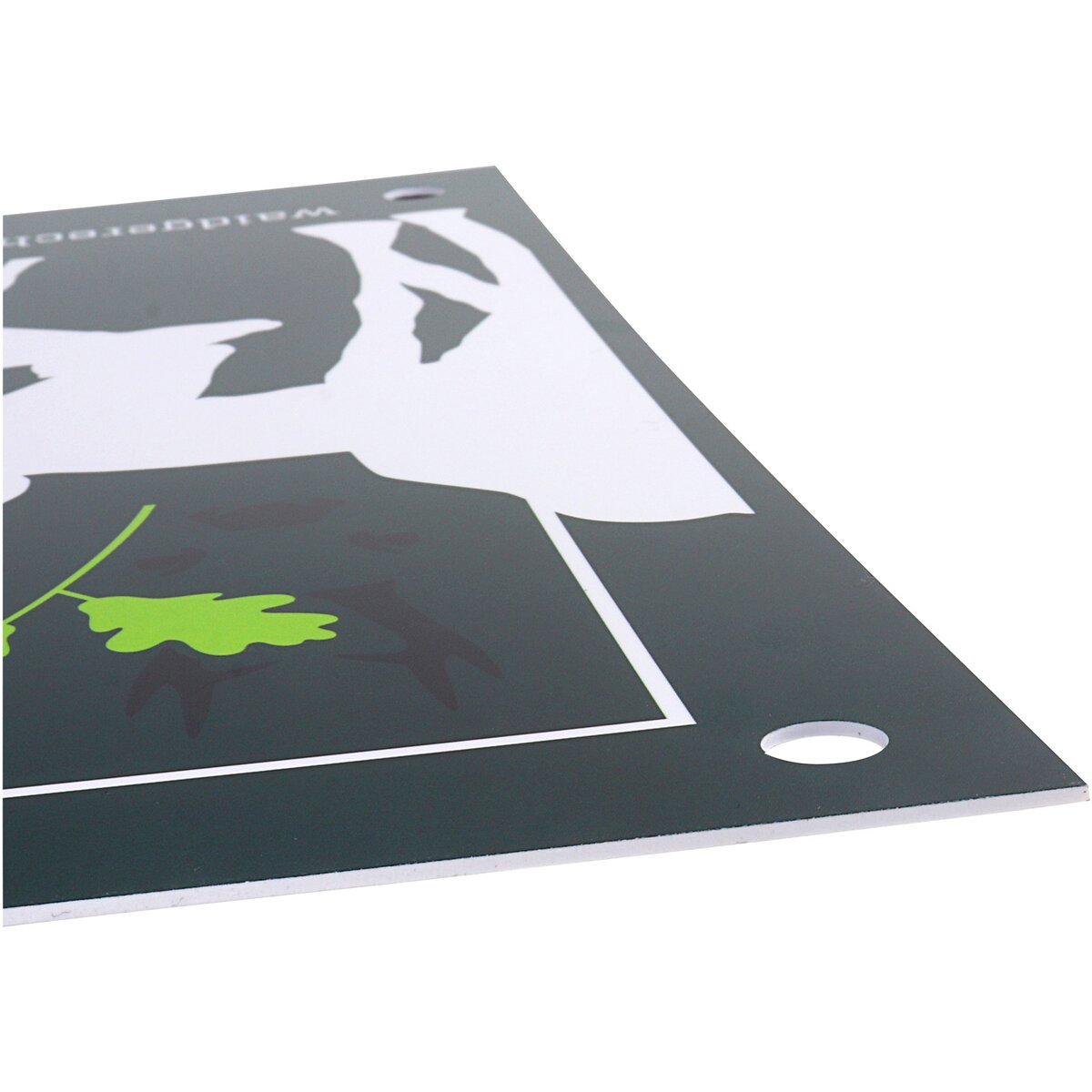 Waidgerechte Jagd Please keep dogs on a leash sign – pack of 4