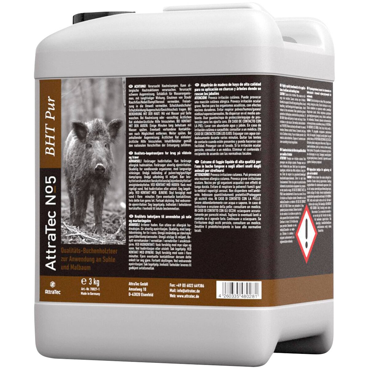 AttraTec Beech wood tar No 5 – pure (3kg canister) 3 kg