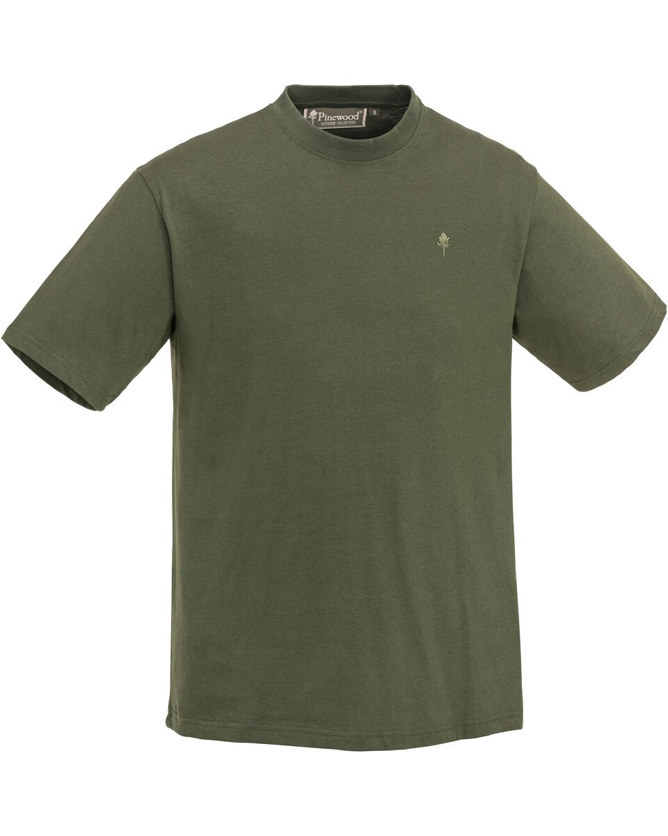 Pinewood T-shirts, 3-pack (Olive/brown/khaki)