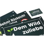 Waidgerechte Jagd Territory and hunting signs set – 20 pieces