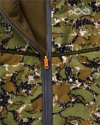 Merkel Gear HELIX Infinity Forest reversible jacket (Solid Olive/Camo Infinity Forest)