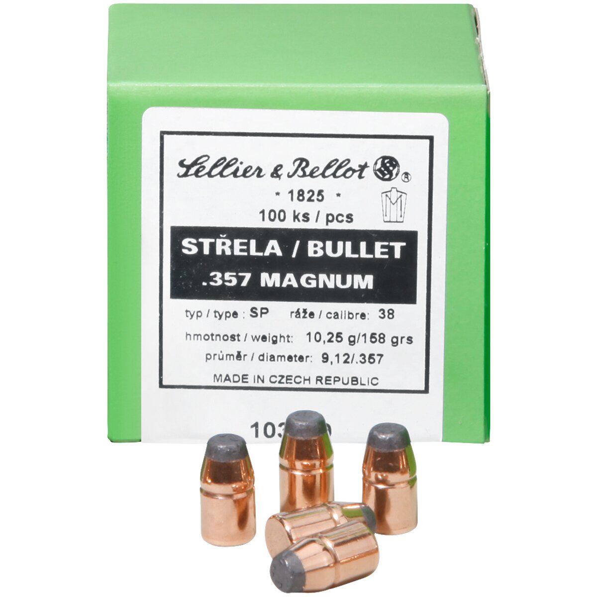 Sellier & Bellot Bullets .251 Vlm 3.2g/50grs (Caliber 0.251 (6.35)) — Pack of 100 pcs