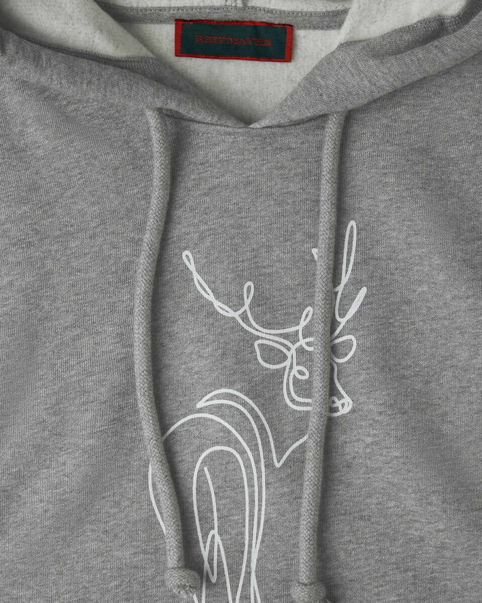 Reitmayer Sweatshirt hoodie with deer print (Gray)