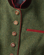 Luis Steindl Herringbone frock coat (Moss/Pumpkin)
