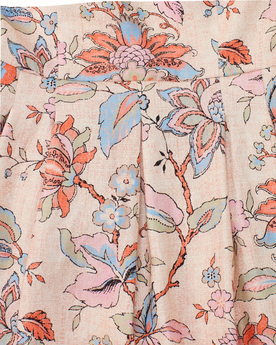 Highmoor Linen dress (Beige/colorful)