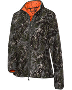 Parforce Women's reversible fleece jacket greenSphere® Signal (Olive/signal orange)