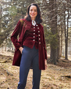 Reitmayer Velvet frock coat (Wine red)