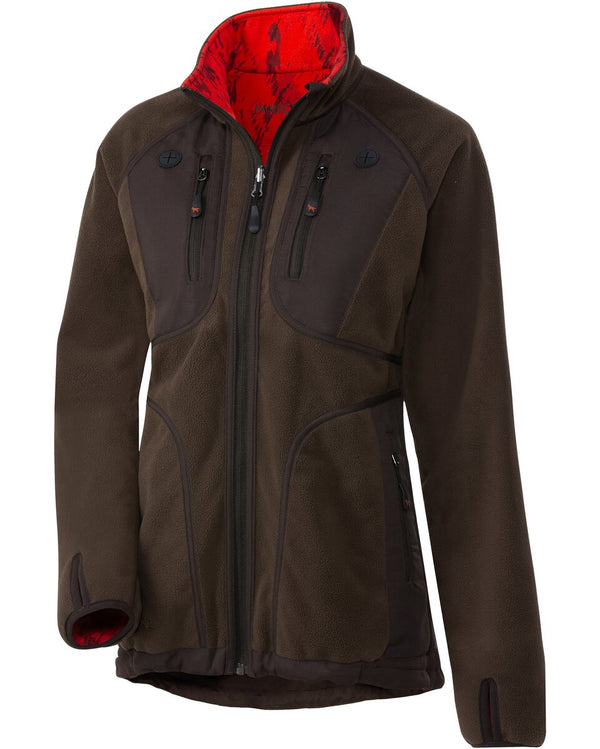 Parforce Women's reversible membrane fleece jacket SphereX (Olive/Red Camo)