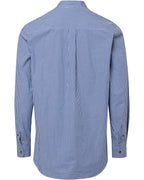 Reitmayer Stand-up collar shirt mini Vichy check (Blue)