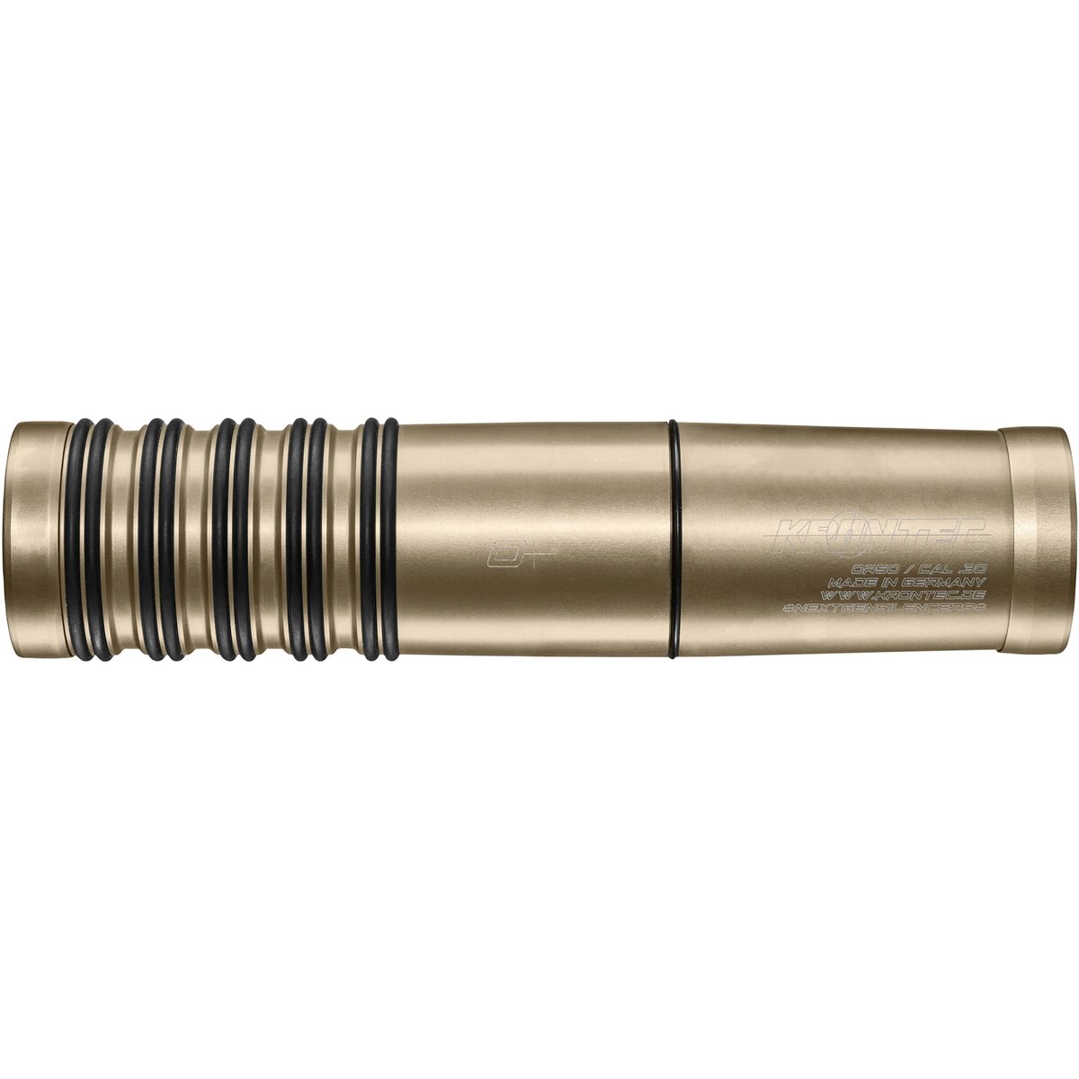 Krontec Silencer OR-50 - Caliber .256 / 6.5 mm (M18x1 – color brass)