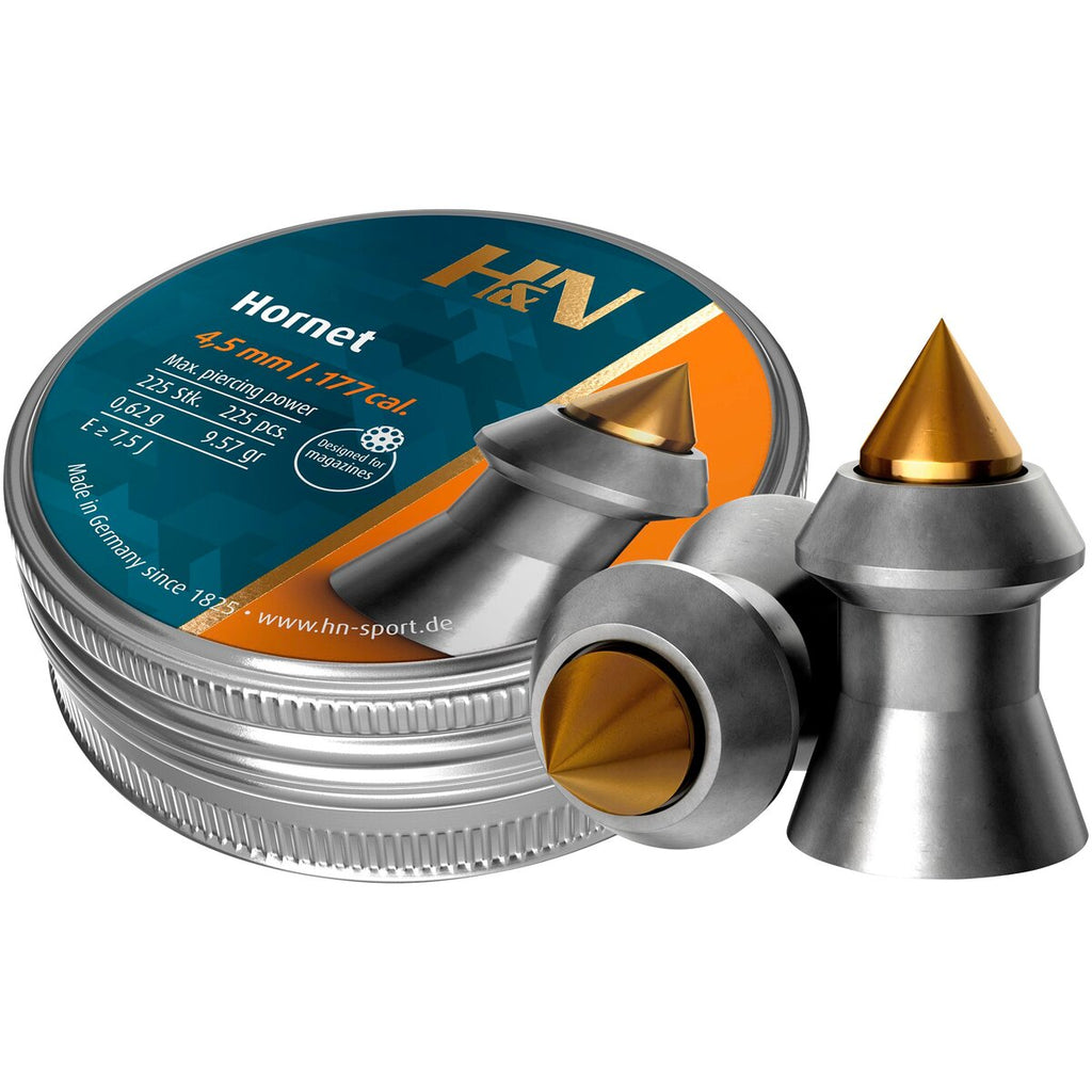 Haendler & Natermann 4.5mm Diabolo Hornet 0.65g (Caliber 4.50) — Pack of 225 pcs