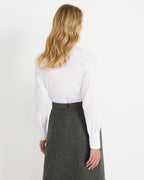 Highmoor Casual blouse with bow (White)