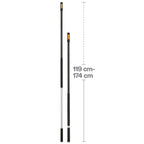 Fiskars OneClick telescopic handle (Size M – Handle length 119–179 cm – Weight approx. 600 g)