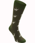 Parforce Socks with deer motif (Brown/olive)